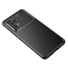 Carbon Fiber Texture Shockproof TPU Phone Case, For Samsung Galaxy A53 5G