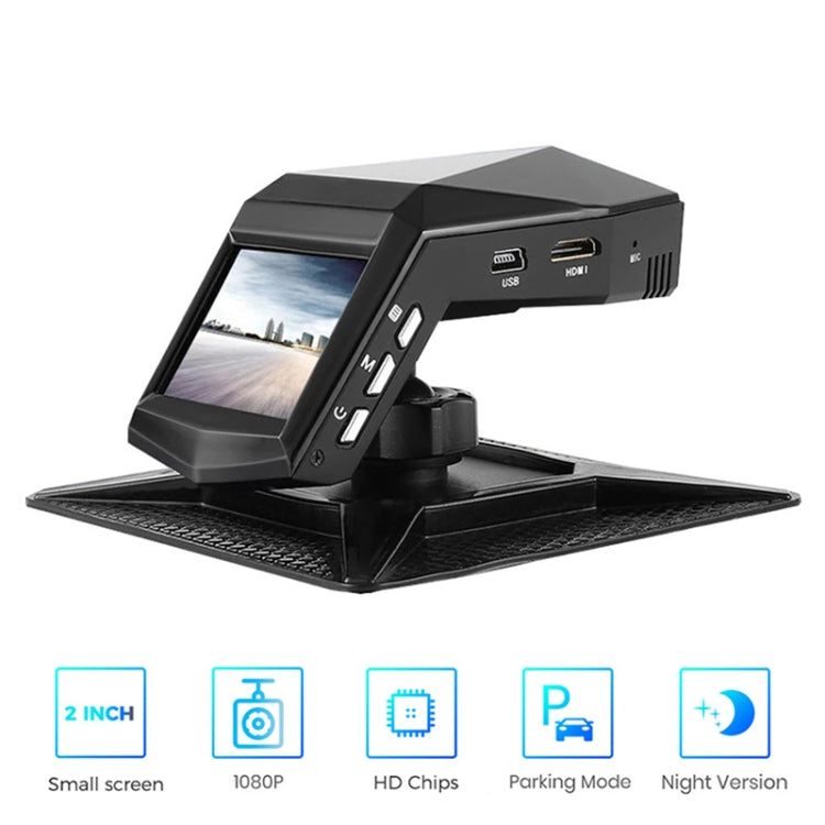 2 inch HD Single Lens 1080P No Light Night Vision Hidden Driving Recorder with Aromatherapy, Without, 16G, 32G, 64G