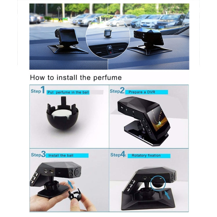2 inch HD Single Lens 1080P No Light Night Vision Hidden Driving Recorder with Aromatherapy, Without, 16G, 32G, 64G