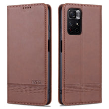 Load image into Gallery viewer, AZNS Magnetic Calf Texture Horizontal Flip Leather Phone Case with Card Slots &amp; Holder &amp; Wallet, For Xiaomi Redmi Note 11