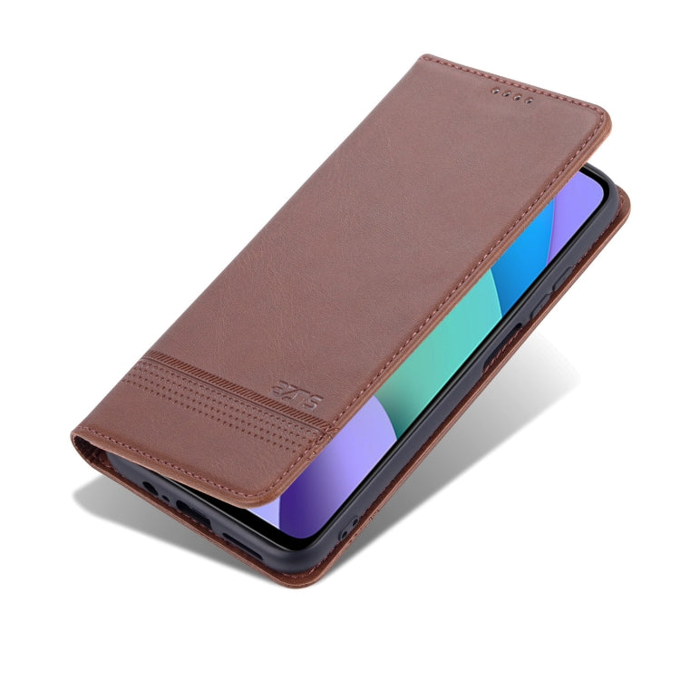 AZNS Magnetic Calf Texture Horizontal Flip Leather Phone Case with Card Slots & Holder & Wallet, For Xiaomi Redmi Note 11