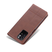 Load image into Gallery viewer, AZNS Magnetic Calf Texture Horizontal Flip Leather Phone Case with Card Slots &amp; Holder &amp; Wallet, For Xiaomi Redmi Note 11