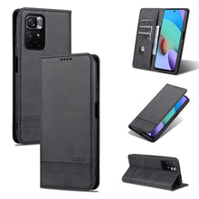 Load image into Gallery viewer, AZNS Magnetic Calf Texture Horizontal Flip Leather Phone Case with Card Slots &amp; Holder &amp; Wallet, For Xiaomi Redmi Note 11