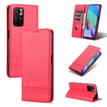 Load image into Gallery viewer, AZNS Magnetic Calf Texture Horizontal Flip Leather Phone Case with Card Slots &amp; Holder &amp; Wallet, For Xiaomi Redmi Note 11