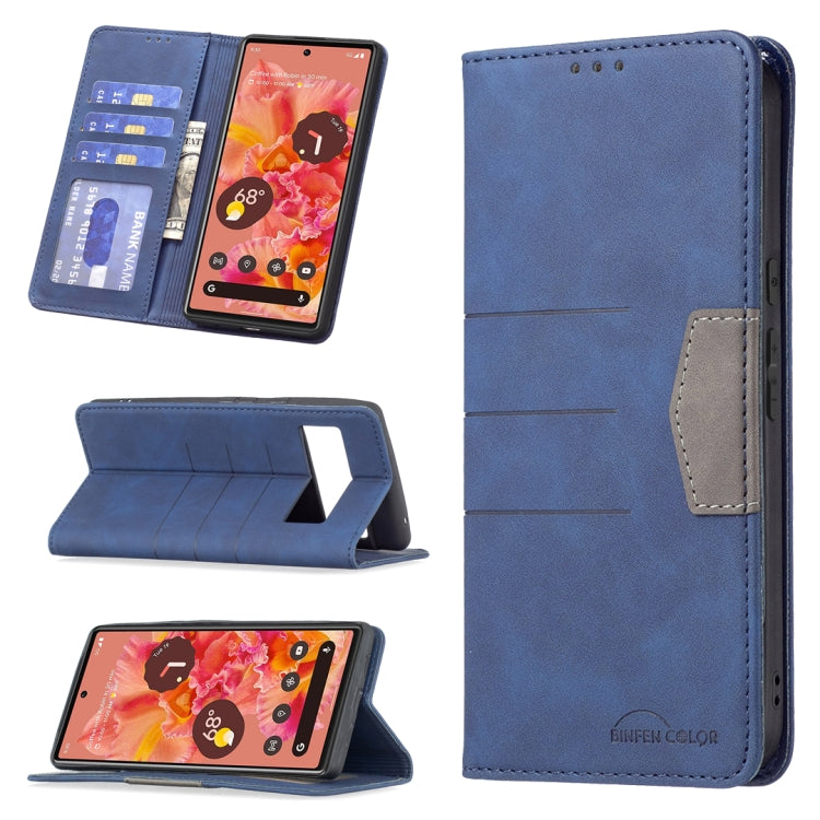 Magnetic Splicing Leather Phone Case, For Google Pixel 6 Pro, For Google Pixel 6, For Xiaomi Redmi 9A, For Xiaomi Redmi 9C, For Xiaomi Redmi 9, For Xiaomi Redmi 10, For Xiaomi Redmi Note 9 / 10X 4G, For Xiaomi Redmi Note 11 5G                          ...