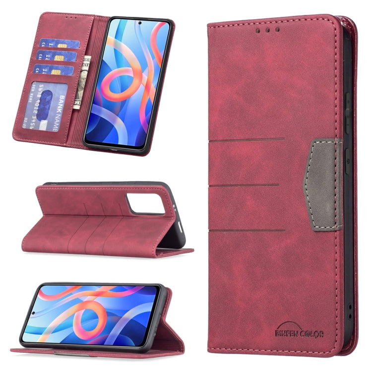 Magnetic Splicing Leather Phone Case, For Google Pixel 6 Pro, For Google Pixel 6, For Xiaomi Redmi 9A, For Xiaomi Redmi 9C, For Xiaomi Redmi 9, For Xiaomi Redmi 10, For Xiaomi Redmi Note 9 / 10X 4G, For Xiaomi Redmi Note 11 5G                          ...