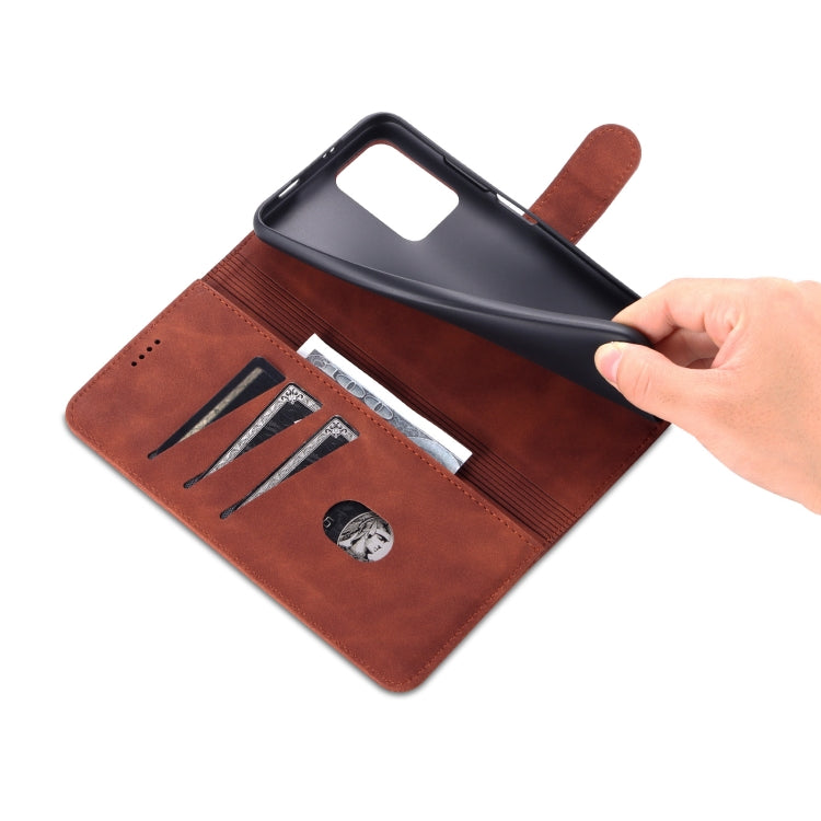 AZNS Skin Feel Calf Texture Horizontal Flip Leather Phone Case with Card Slots & Holder & Wallet, For Xiaomi Redmi Note 11 / Poco M4 Pro 5G