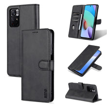 Load image into Gallery viewer, AZNS Skin Feel Calf Texture Horizontal Flip Leather Phone Case with Card Slots &amp; Holder &amp; Wallet, For Xiaomi Redmi Note 11 / Poco M4 Pro 5G