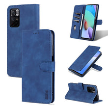 Load image into Gallery viewer, AZNS Skin Feel Calf Texture Horizontal Flip Leather Phone Case with Card Slots &amp; Holder &amp; Wallet, For Xiaomi Redmi Note 11 / Poco M4 Pro 5G