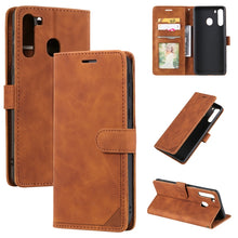 Load image into Gallery viewer, Skin Feel Anti-theft Brush Horizontal Flip Leather Phone Case, For Samsung Galaxy A72 5G / 4G, For Samsung Galaxy A21s, For Samsung Galaxy A70, For Samsung Galaxy A21, For Samsung Galaxy A12, For Samsung Galaxy S20 Ultra, For Samsung Galaxy A32 5G     ...