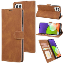Load image into Gallery viewer, Fantasy Classic Skin-feel Calfskin Texture Magnetic Buckle Horizontal Flip PU Phone Leather Case with Holder &amp; Card Slot &amp; Wallet, For Samsung Galaxy A22 4G / M32 4G, For Samsung Galaxy S22 Ultra 5G, For Samsung Galaxy S22+ 5G, For Samsung Galaxy S22 5...