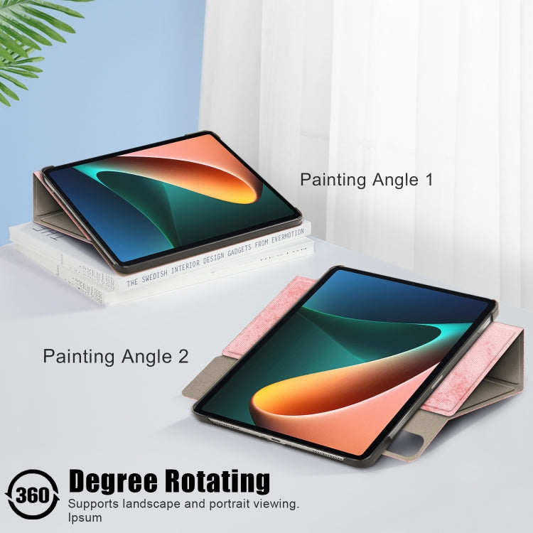 Solid Color 360 Degrees Rotation Tablet Leather Case with Holder, For Xiaomi Mi Pad 5 Pro 11 inch