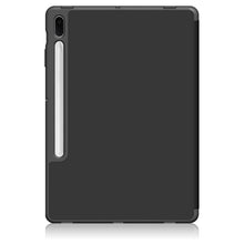 Load image into Gallery viewer, Solid Color TPU Horizontal Flip Tablet Leather Case with 3-Fold Holder &amp; Sleep / Wake-up Function, For Samsung Galaxy Tab S7 FE 12.4
