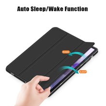 Load image into Gallery viewer, Solid Color TPU Horizontal Flip Tablet Leather Case with 3-Fold Holder &amp; Sleep / Wake-up Function, For Samsung Galaxy Tab S7 FE 12.4