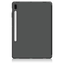 Load image into Gallery viewer, Solid Color TPU Horizontal Flip Tablet Leather Case with 3-Fold Holder &amp; Sleep / Wake-up Function, For Samsung Galaxy Tab S7 FE 12.4