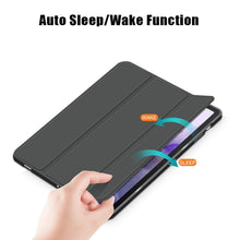 Load image into Gallery viewer, Solid Color TPU Horizontal Flip Tablet Leather Case with 3-Fold Holder &amp; Sleep / Wake-up Function, For Samsung Galaxy Tab S7 FE 12.4