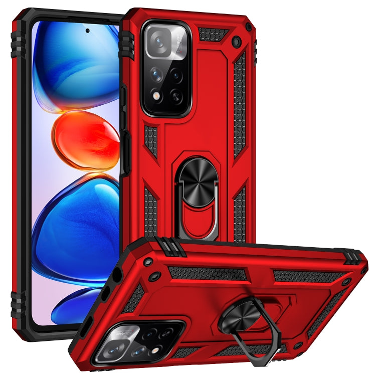 Shockproof TPU + PC Phone Case with 360 Degree Rotating Holder, For Xiaomi Redmi Note 11 Pro 5G, For Xiaomi Redmi Note 11 5G