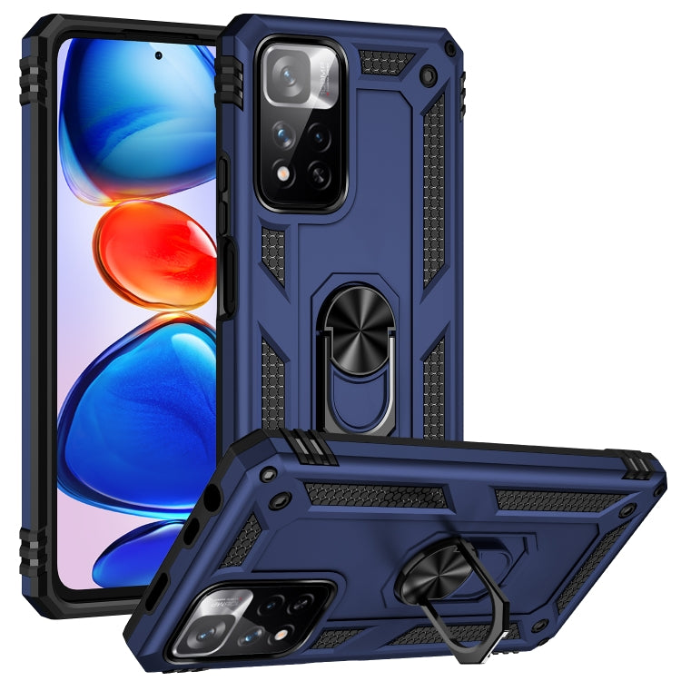 Shockproof TPU + PC Phone Case with 360 Degree Rotating Holder, For Xiaomi Redmi Note 11 Pro 5G, For Xiaomi Redmi Note 11 5G