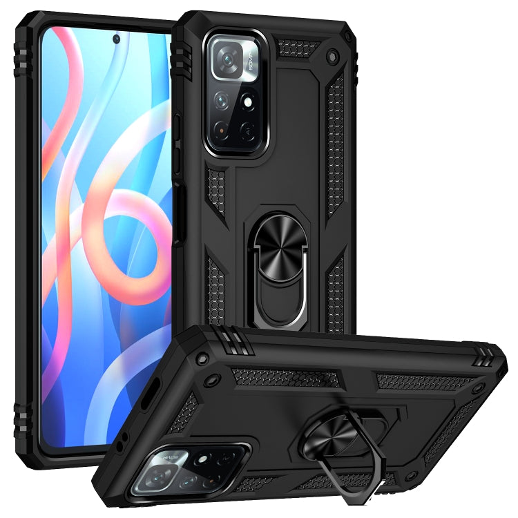 Shockproof TPU + PC Phone Case with 360 Degree Rotating Holder, For Xiaomi Redmi Note 11 Pro 5G, For Xiaomi Redmi Note 11 5G