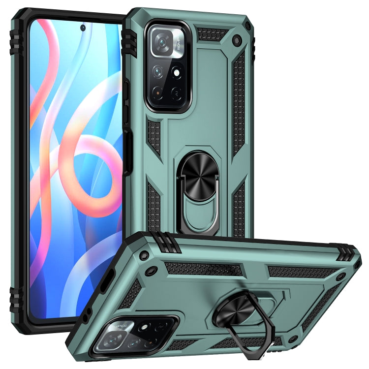 Shockproof TPU + PC Phone Case with 360 Degree Rotating Holder, For Xiaomi Redmi Note 11 Pro 5G, For Xiaomi Redmi Note 11 5G