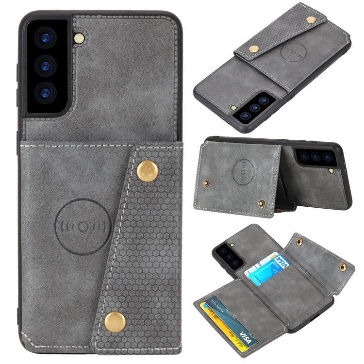 Double Buckle PU + TPU Magnetic Phone Case, For Samsung Galaxy S22 5G, For Xiaomi 11T, For Samsung Galaxy S22+ 5G, For Samsung Galaxy S22 Ultra 5G, For Samsung Galaxy A13 5G