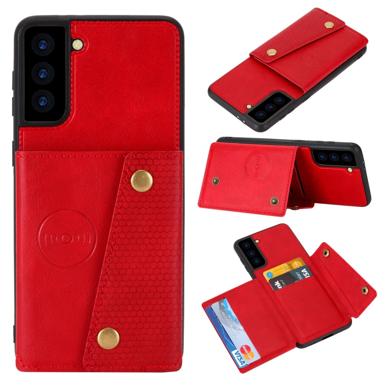 Double Buckle PU + TPU Magnetic Phone Case, For Samsung Galaxy S22 5G, For Xiaomi 11T, For Samsung Galaxy S22+ 5G, For Samsung Galaxy S22 Ultra 5G, For Samsung Galaxy A13 5G