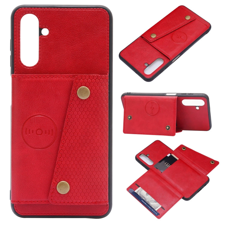 Double Buckle PU + TPU Magnetic Phone Case, For Xiaomi 11T, For Samsung Galaxy S22 5G, For Samsung Galaxy S22+ 5G, For Samsung Galaxy S22 Ultra 5G, For Samsung Galaxy A13 5G