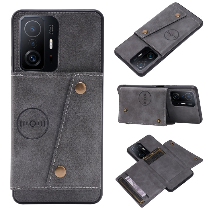 Double Buckle PU + TPU Magnetic Phone Case, For Samsung Galaxy S22 5G, For Xiaomi 11T, For Samsung Galaxy S22+ 5G, For Samsung Galaxy S22 Ultra 5G, For Samsung Galaxy A13 5G