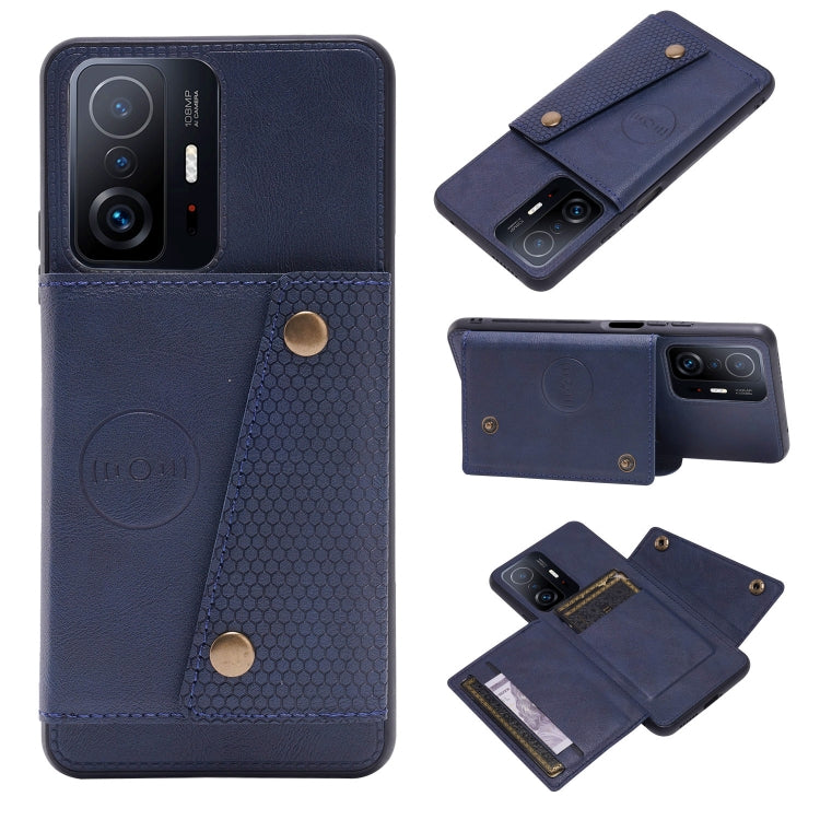 Double Buckle PU + TPU Magnetic Phone Case, For Samsung Galaxy S22 5G, For Xiaomi 11T, For Samsung Galaxy S22+ 5G, For Samsung Galaxy S22 Ultra 5G, For Samsung Galaxy A13 5G