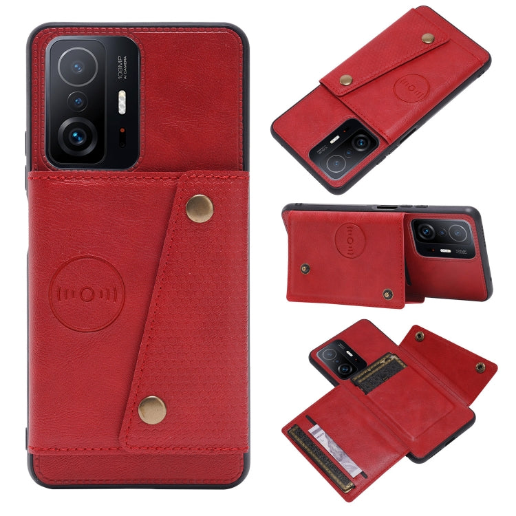 Double Buckle PU + TPU Magnetic Phone Case, For Samsung Galaxy S22 5G, For Xiaomi 11T, For Samsung Galaxy S22+ 5G, For Samsung Galaxy S22 Ultra 5G, For Samsung Galaxy A13 5G