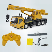 Load image into Gallery viewer, MoFun 2.4G 10-channel Remote Control Simulation Engineering Vehicle, Crane, Dump Truck, Mixer Truck
