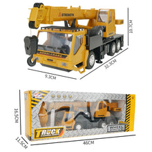 Load image into Gallery viewer, MoFun 2.4G 10-channel Remote Control Simulation Engineering Vehicle, Crane, Dump Truck, Mixer Truck