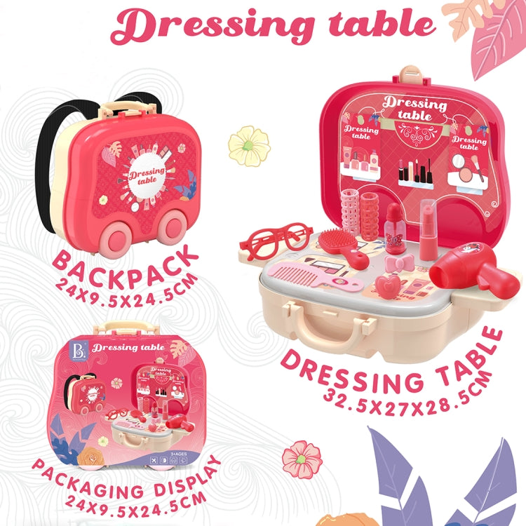 MoFun 0872 2 in 1 Dressing Table Play House Toys Set 18 PCS