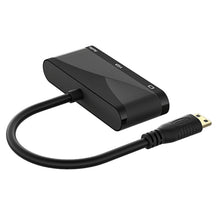 Load image into Gallery viewer, h114 3 in 1 Mini HDMI to HDMI + VGA + 3.5 Audio Converter Cable, h114