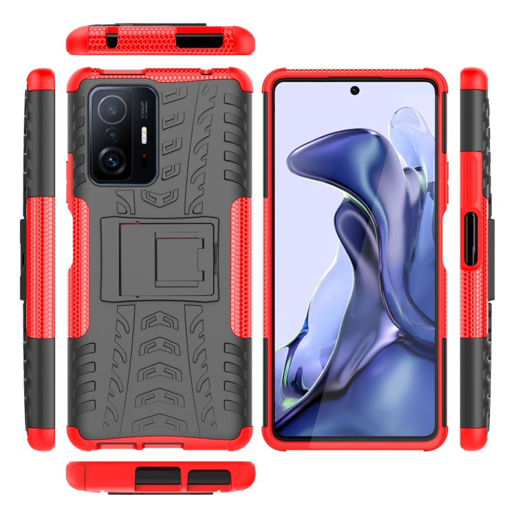 Tire Texture TPU + PC Phone Case with Holder, For Xiaomi Mi 11T, For Nokia G300, For Samsung Galaxy S22 Ultra 5G, For Samsung Galaxy M52 5G