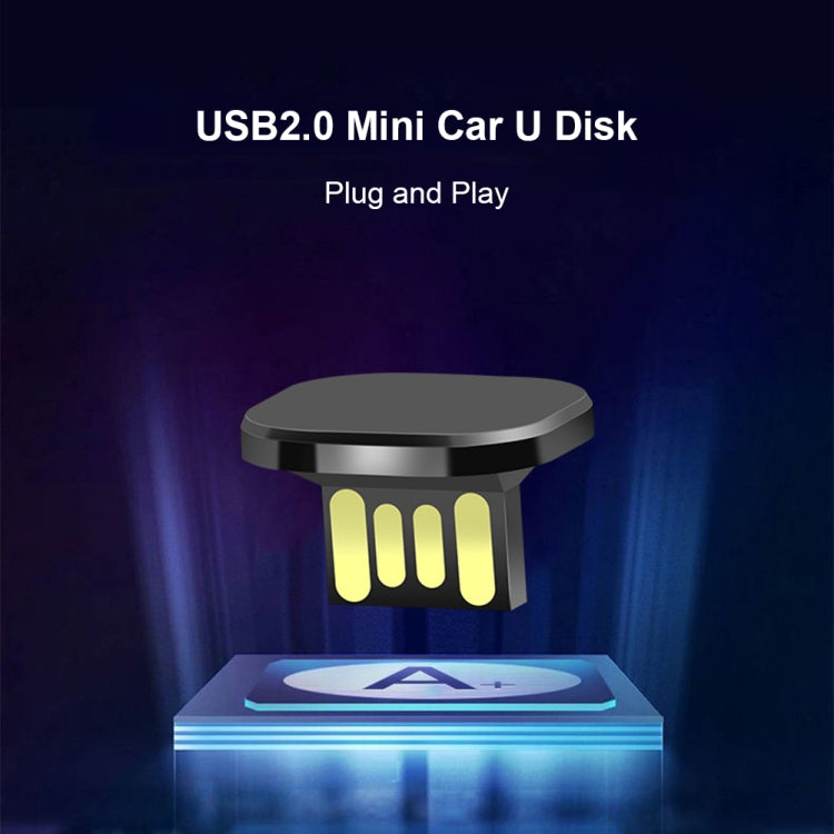 Car USB Interface Mini Metal U Disk, 16GB, 32GB, 64GB