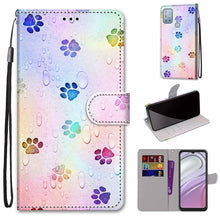 Load image into Gallery viewer, Coloured Drawing Cross Texture Horizontal Flip Leather Phone Case with Holder &amp; Card Slots &amp; Wallet &amp; Lanyard, For Motorola Moto G10/G20/G30, For Xiaomi Redmi Note 11