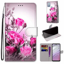 Load image into Gallery viewer, Coloured Drawing Cross Texture Horizontal Flip Leather Phone Case with Holder &amp; Card Slots &amp; Wallet &amp; Lanyard, For Motorola Moto G10/G20/G30, For Xiaomi Redmi Note 11