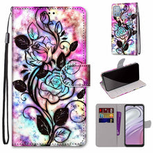 Load image into Gallery viewer, Coloured Drawing Cross Texture Horizontal Flip Leather Phone Case with Holder &amp; Card Slots &amp; Wallet &amp; Lanyard, For Motorola Moto G10/G20/G30, For Xiaomi Redmi Note 11