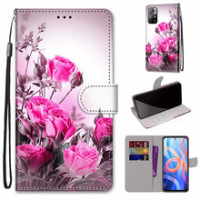 Load image into Gallery viewer, Coloured Drawing Cross Texture Horizontal Flip Leather Phone Case with Holder &amp; Card Slots &amp; Wallet &amp; Lanyard, For Motorola Moto G10/G20/G30, For Xiaomi Redmi Note 11