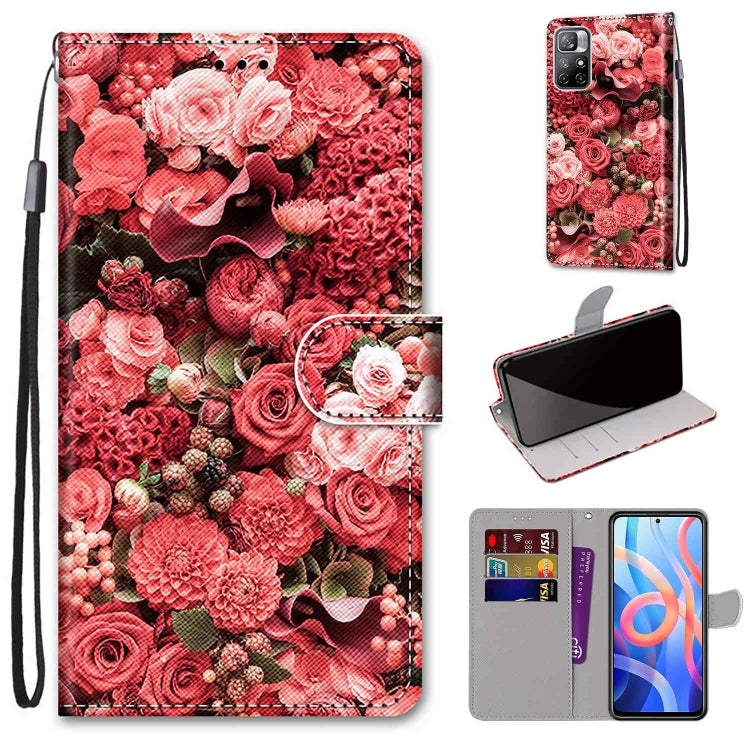 Coloured Drawing Cross Texture Horizontal Flip Leather Phone Case with Holder & Card Slots & Wallet & Lanyard, For Motorola Moto G10/G20/G30, For Xiaomi Redmi Note 11