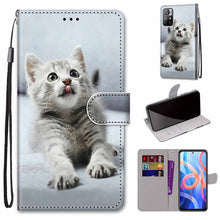 Load image into Gallery viewer, Coloured Drawing Cross Texture Horizontal Flip Leather Phone Case with Holder &amp; Card Slots &amp; Wallet &amp; Lanyard, For Motorola Moto G10/G20/G30, For Xiaomi Redmi Note 11