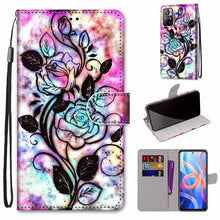 Load image into Gallery viewer, Coloured Drawing Cross Texture Horizontal Flip Leather Phone Case with Holder &amp; Card Slots &amp; Wallet &amp; Lanyard, For Motorola Moto G10/G20/G30, For Xiaomi Redmi Note 11