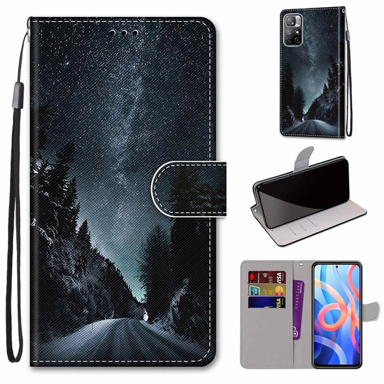 Coloured Drawing Cross Texture Horizontal Flip Leather Phone Case with Holder & Card Slots & Wallet & Lanyard, For Motorola Moto G10/G20/G30, For Xiaomi Redmi Note 11
