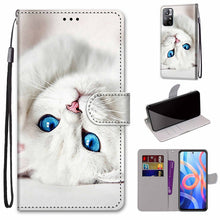 Load image into Gallery viewer, Coloured Drawing Cross Texture Horizontal Flip Leather Phone Case with Holder &amp; Card Slots &amp; Wallet &amp; Lanyard, For Motorola Moto G10/G20/G30, For Xiaomi Redmi Note 11