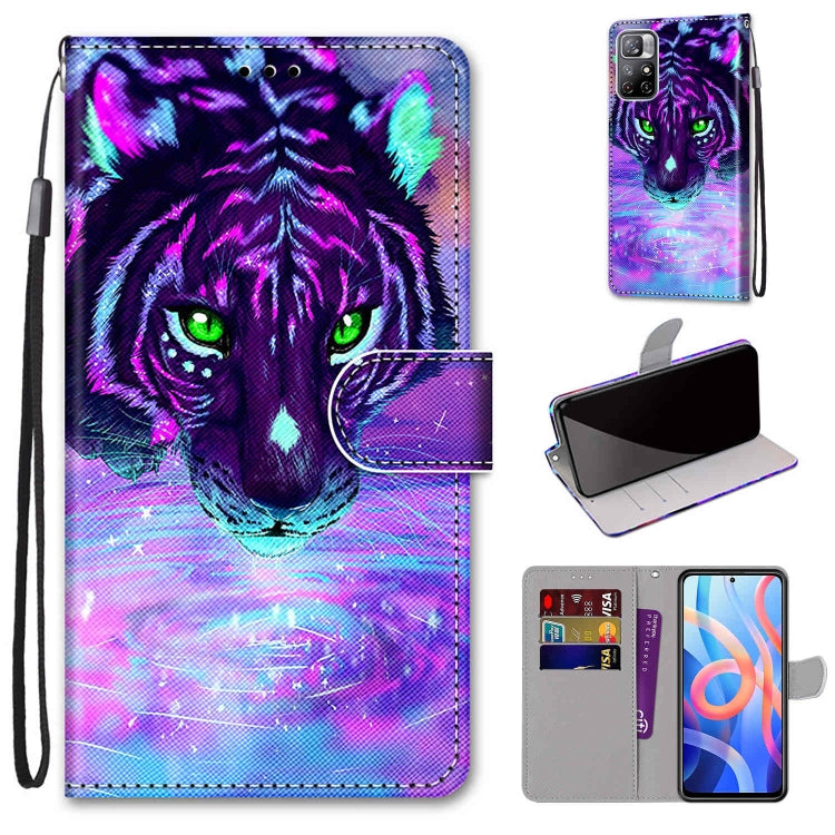 Coloured Drawing Cross Texture Horizontal Flip Leather Phone Case with Holder & Card Slots & Wallet & Lanyard, For Motorola Moto G10/G20/G30, For Xiaomi Redmi Note 11