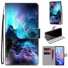 Load image into Gallery viewer, Coloured Drawing Cross Texture Horizontal Flip Leather Phone Case with Holder &amp; Card Slots &amp; Wallet &amp; Lanyard, For Motorola Moto G10/G20/G30, For Xiaomi Redmi Note 11