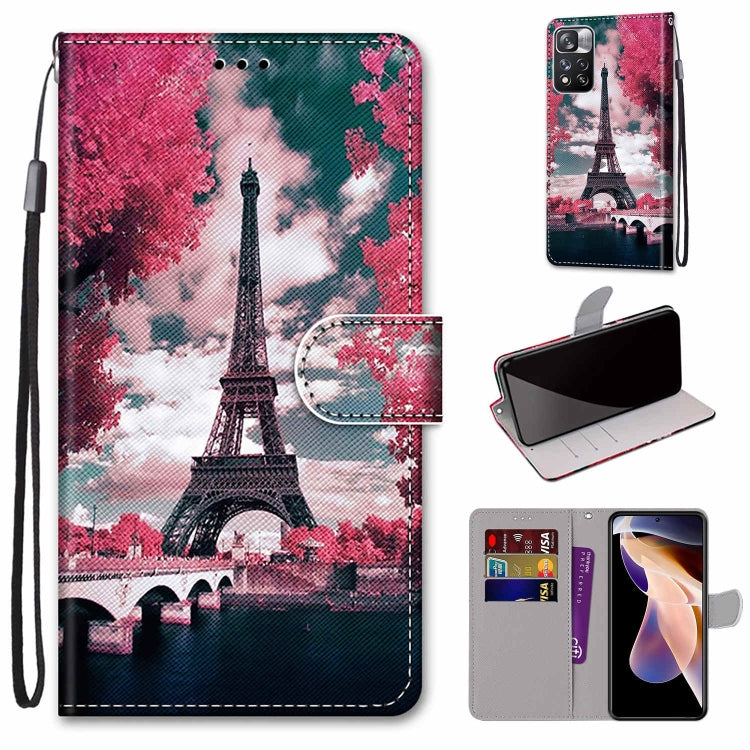 Coloured Drawing Cross Texture Horizontal Flip Leather Phone Case with Holder & Card Slots & Wallet & Lanyard, For Xiaomi Redmi Note 11 Pro/11 Pro+, For Nokia C01 Plus