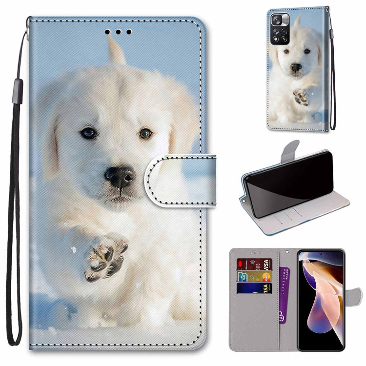 Coloured Drawing Cross Texture Horizontal Flip Leather Phone Case with Holder & Card Slots & Wallet & Lanyard, For Xiaomi Redmi Note 11 Pro/11 Pro+, For Nokia C01 Plus