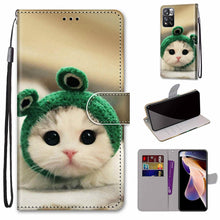 Load image into Gallery viewer, Coloured Drawing Cross Texture Horizontal Flip Leather Phone Case with Holder &amp; Card Slots &amp; Wallet &amp; Lanyard, For Xiaomi Redmi Note 11 Pro/11 Pro+, For Nokia C01 Plus